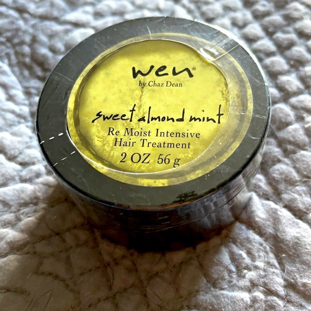 Wen Sweet Almomd Mint Re moist Intensive Hair Treatment 2 oz.